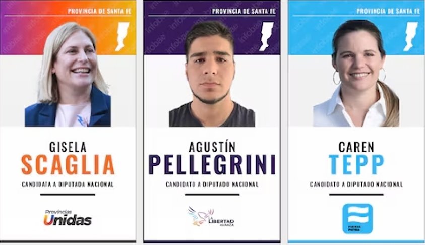 Estos son los candidatos a diputados nacionales por Santa Fe